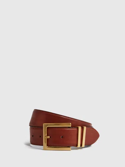 Reiss Tan Leather Belt