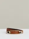 Reiss Womens Tan Evelina Leather Belt In Brown