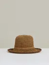 Reiss Tan Straw Sun Hat In Brown