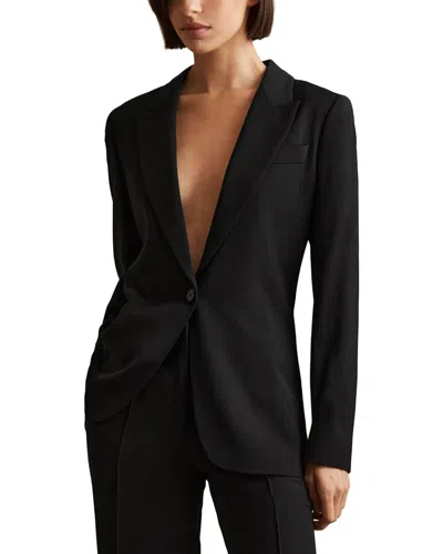 Reiss Tansey Fluid Blazer In Black