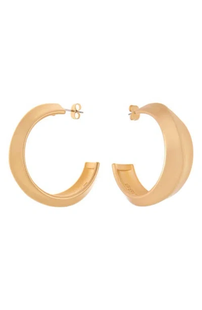 Reiss Tara Twist Hoop Earrings In Neutral