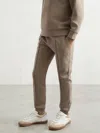 Reiss Taupe Brown Interlock Drawstring Joggers In Brown