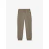 Reiss Taupe Brown Premier Interlock Jersey Joggers 9-13 In Brown