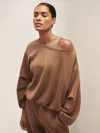 Reiss Taupe Brown Sweatshirt In Brown