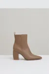 Reiss Amy Pointed Toe Bootie In Taupe