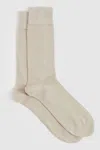 Reiss Taupe Mario Spot Polka Dot Socks