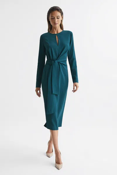Reiss Green Viscose In Teal