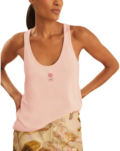 Reiss Teigan Emblem Vest Top In Pink