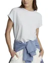 Reiss Womens White Tereza Cotton-jersey T-shirt