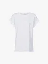 Reiss Tereza Cotton-jersey Crew Neck T-shirt In White