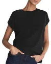 Reiss Womens Tereza Cotton-jersey Crew Neck T-shirt In Black