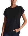 Reiss Tereza Cotton-jersey Crew Neck T-shirt In Blue