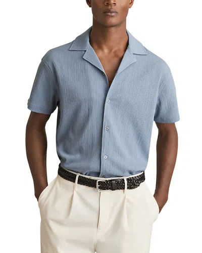 REISS TEXTURED CAMP SHIRT