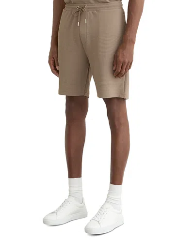 Reiss Textured Drawstring 7.5 Shorts In Multi