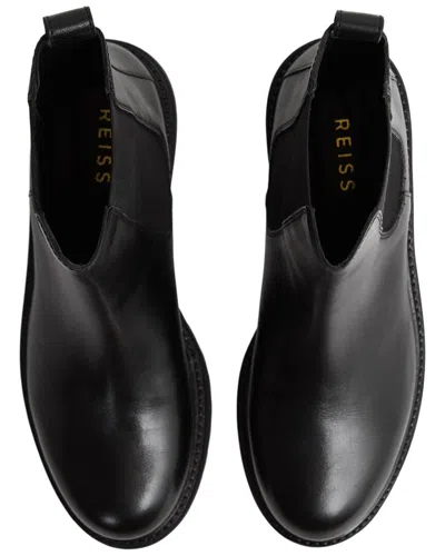 Reiss Thea Leather Boot In Black