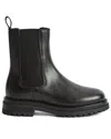 Reiss Black Leather Chelsea Boots In Black