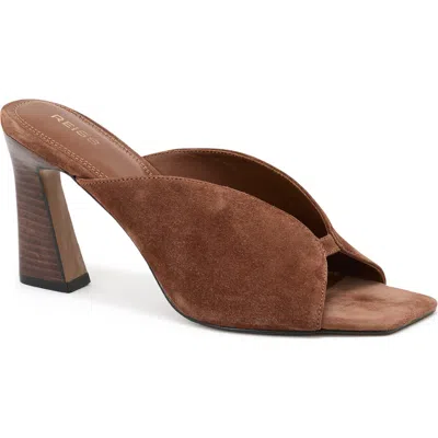 Reiss Tiffany Slide Sandal In Brown