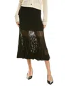 Reiss Tilly Midi Skirt In Black
