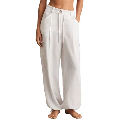 Reiss Tory Cover-up Cargo Trousers In White