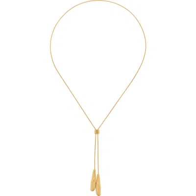 Reiss Tova Lariat Necklace In Gold
