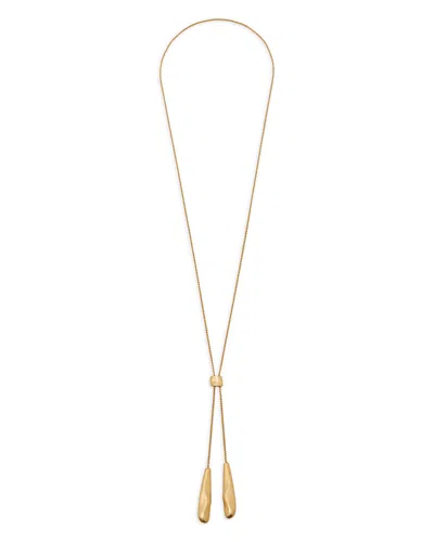 Reiss Tova Sculptural Nugget Lariat Necklace In Gold