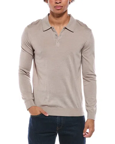 Reiss Traine Merino Blend Wool-blend Sweater In Neutral