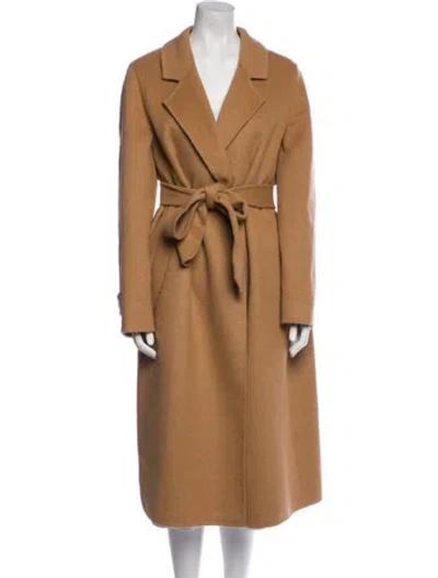 Pre-owned Reiss Trench Coat In Brown