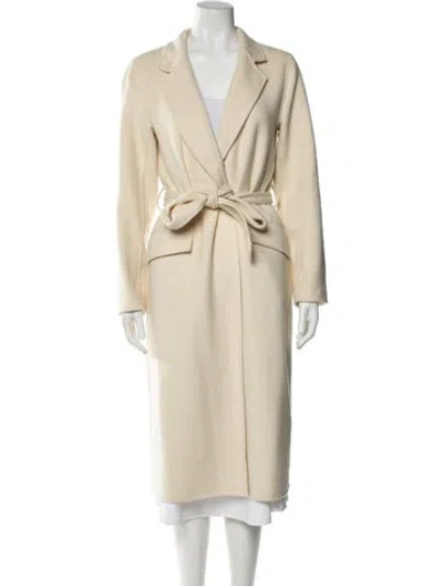 Pre-owned Reiss Trench Coat In Neutral