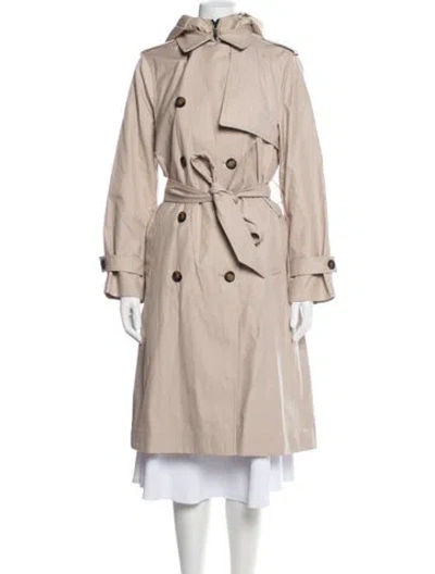Pre-owned Reiss Trench Coat In Neutral