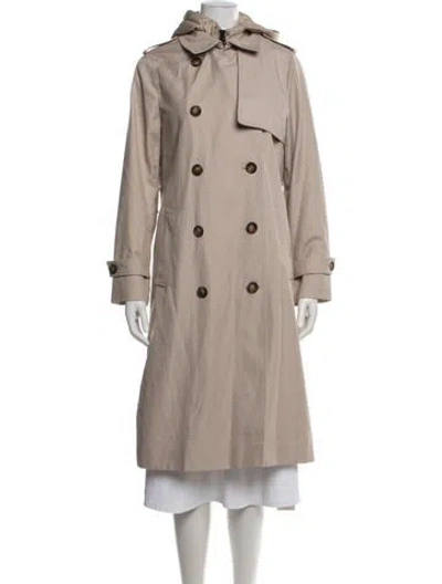 Pre-owned Reiss Trench Coat In Neutrals