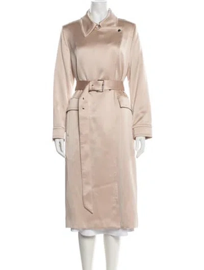 Pre-owned Reiss Trench Coat In Neutrals