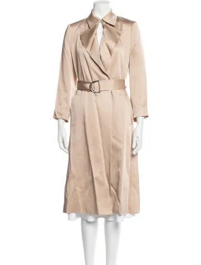 Pre-owned Reiss Trench Coat In Neutrals