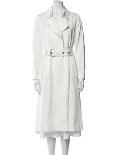 Pre-owned Reiss Trench Coat W/ Tags In White