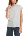 Reiss Trisa Crew Neck T Shirt In Gray