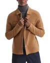 Reiss Tumble Wool Press Stud Knit Shirt