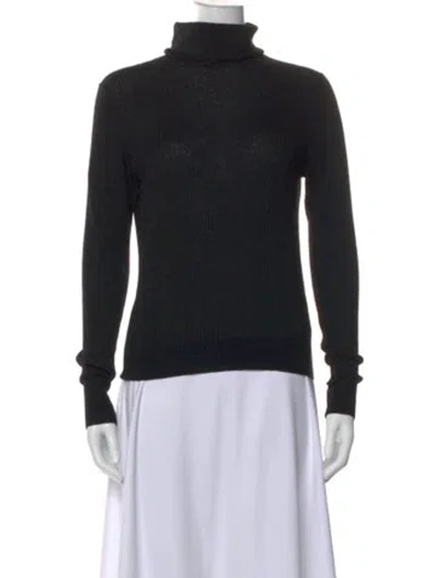 Pre-owned Reiss Turtleneck Sweater In Black