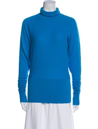 Pre-owned Reiss Turtleneck Sweater In Blue