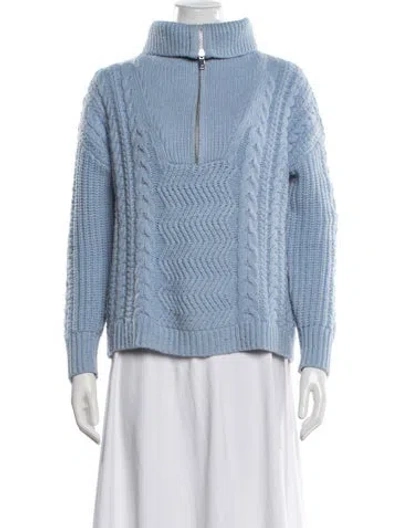 Pre-owned Reiss Turtleneck Sweater In Blue