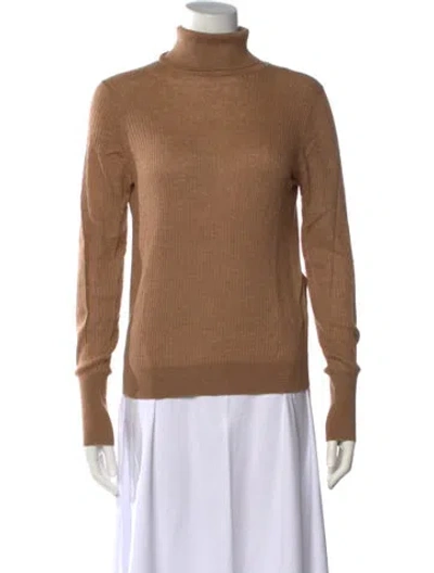 Pre-owned Reiss Turtleneck Sweater In Brown