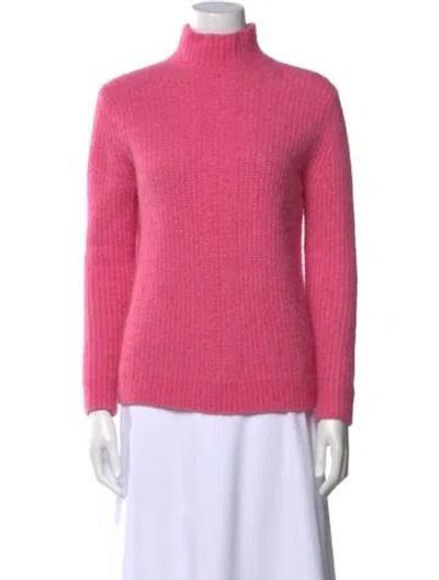 Pre-owned Reiss Turtleneck Sweater In Pink