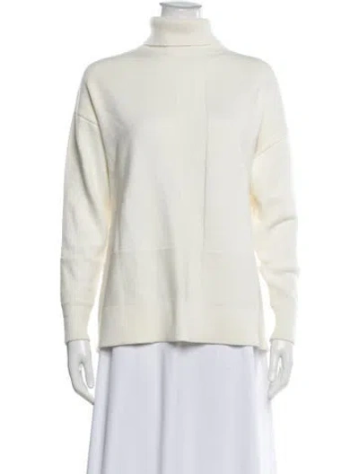 Pre-owned Reiss Turtleneck Sweater In White