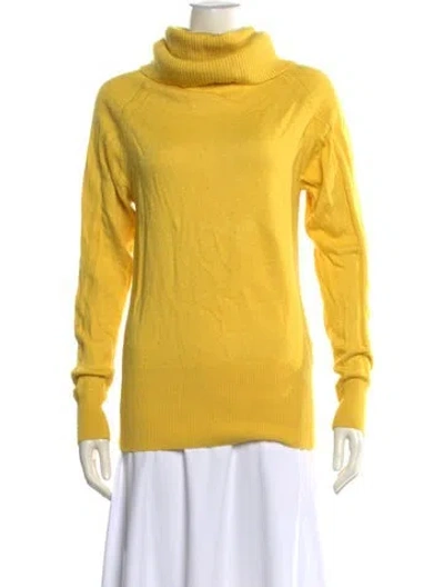 Pre-owned Reiss Turtleneck Sweater In Yellow