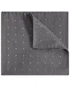 Reiss Soft Grey Tuscan Cotton-wool Polka Dot Pocket Square In Grey