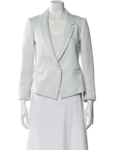 Pre-owned Reiss Tweed Blazer In Blue