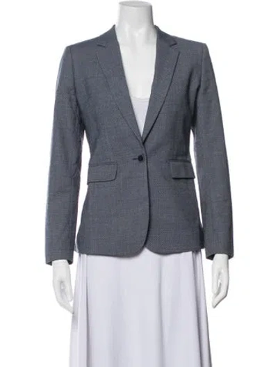 Pre-owned Reiss Tweed Pattern Blazer In Blue