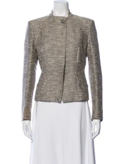 Pre-owned Reiss Tweed Pattern Blazer In Multi