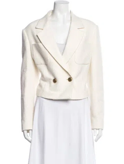 Pre-owned Reiss Tweed Pattern Blazer In Neutral