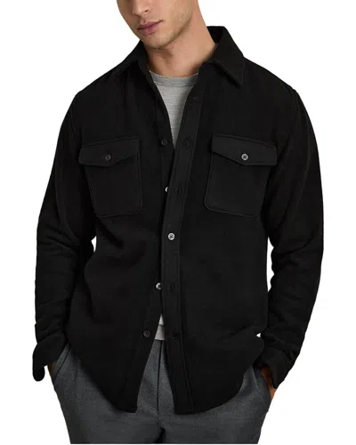 Reiss Twin Pocket Overshirt In Black