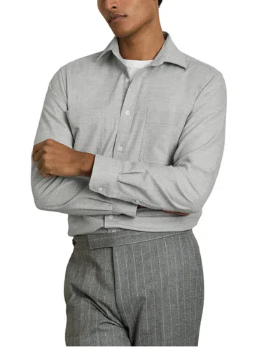 Reiss Twin Pocket Overshirt In Gray