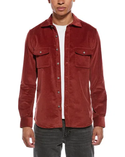 Reiss Twin Pocket Overshirt In Red